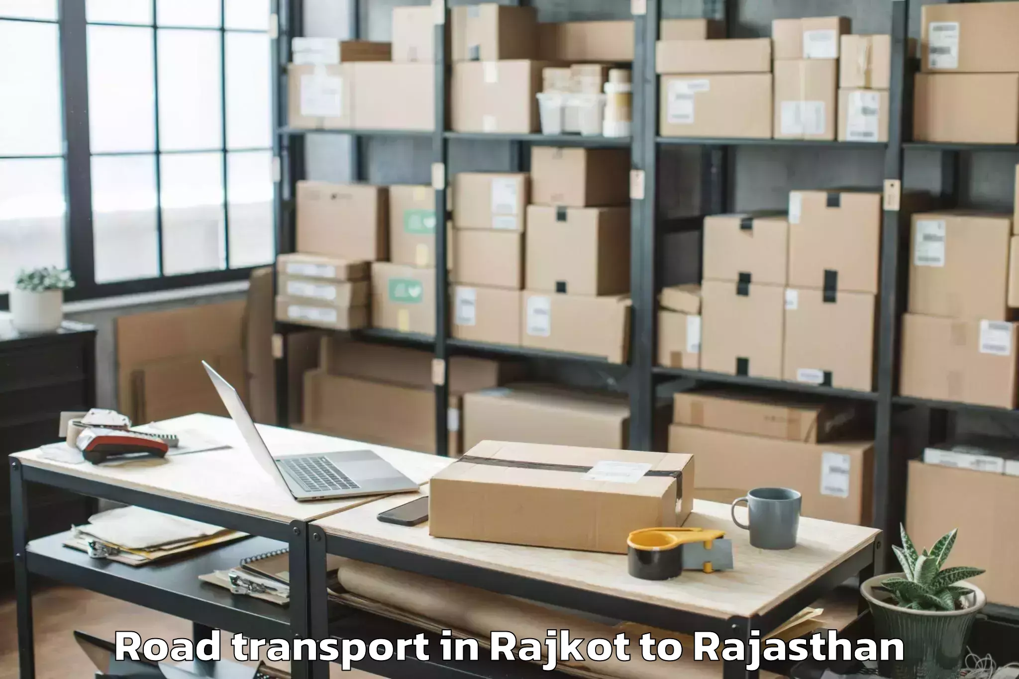 Top Rajkot to Niwai Road Transport Available